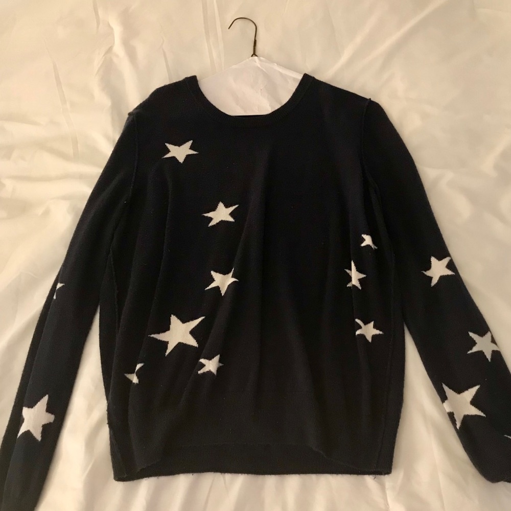 Navy Star Sweater